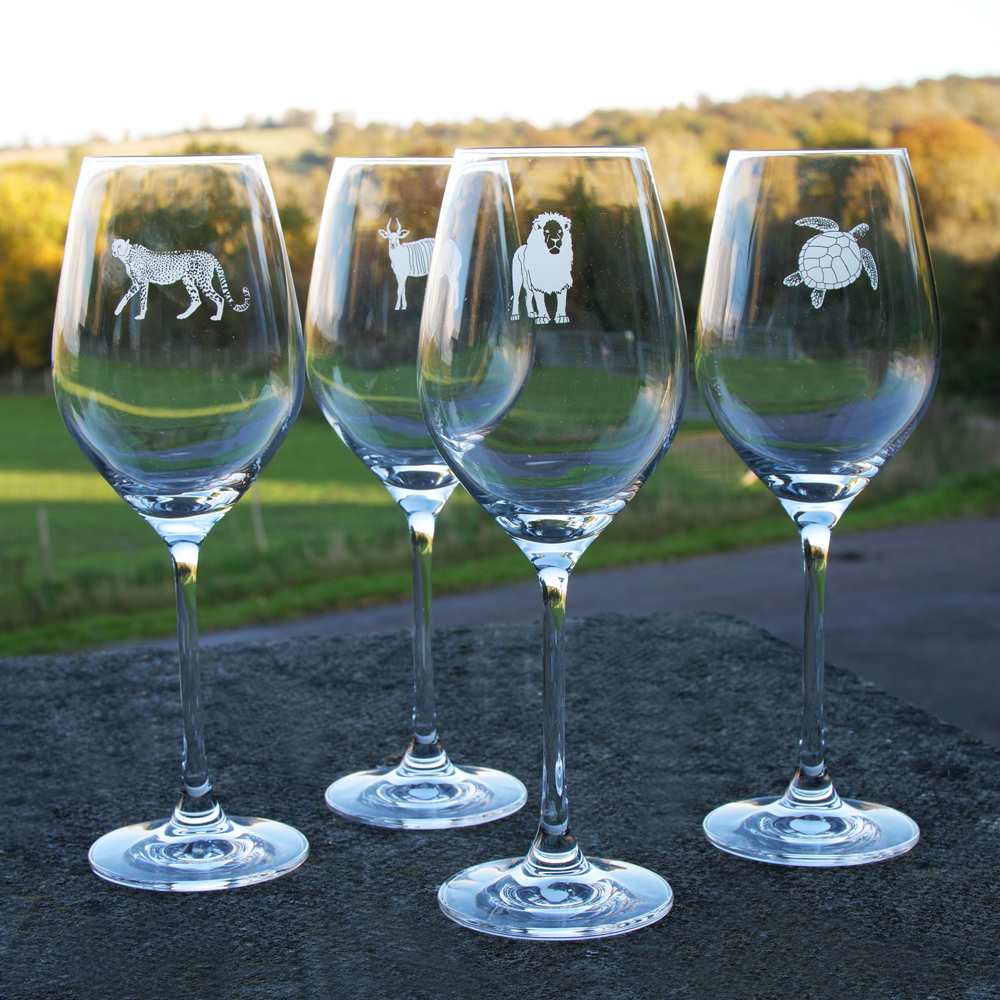 Tusk Conservation Wine Glasses